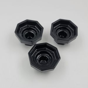 Arcoroc France, Octime. Single light Candlestick holder 3pc Set